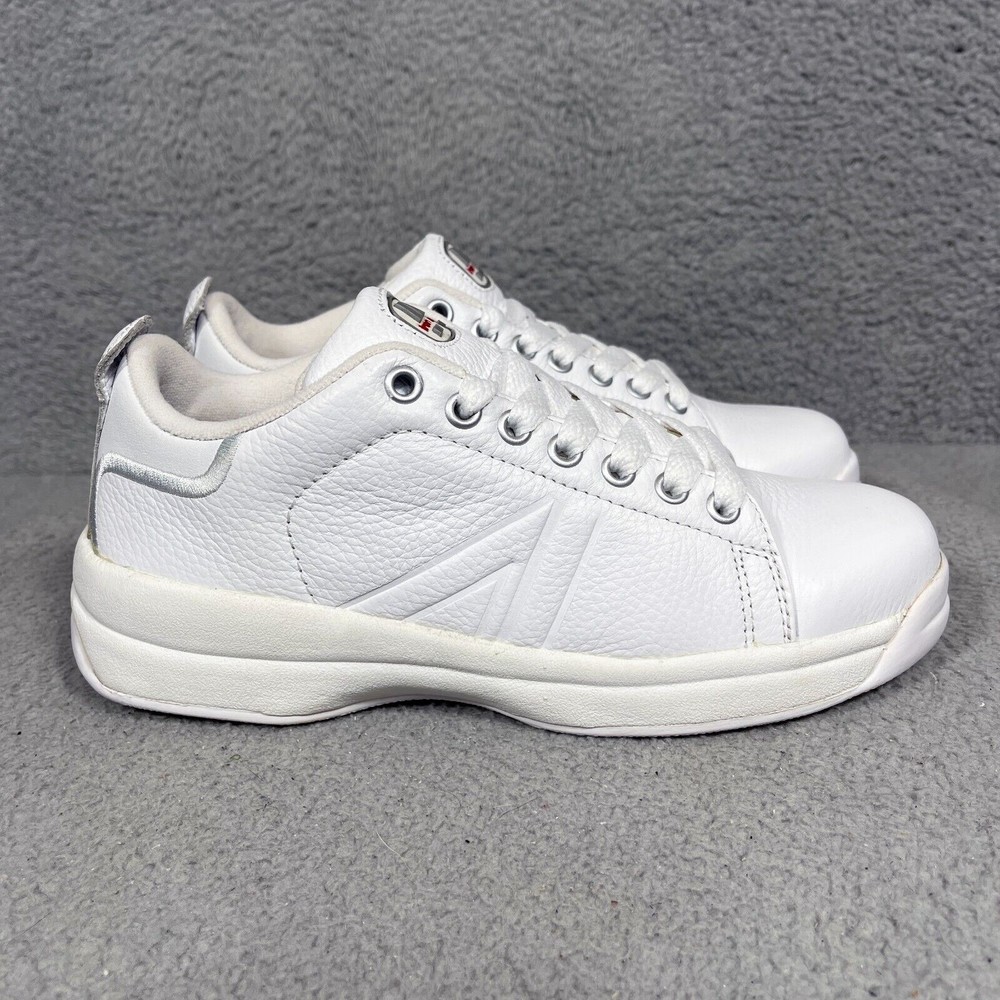 Iron Age Work Safety Shoes Sneakers Mens Size‎ 7 Wide White Leather Steel Toe